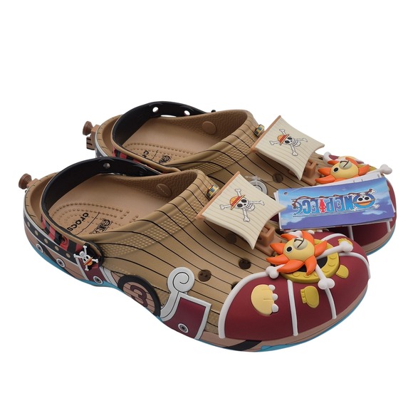 Crocs Classic Clogs One Piece The Thousand Sunny Men's Size 12 Shoes Causal - Picture 4 of 14
